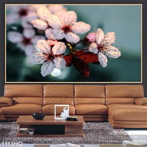 Tranh hoa đào trang trí đẹp