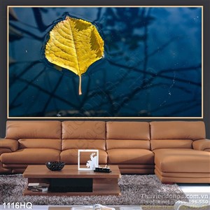 Tranh hoa lá mùa thu đẹp