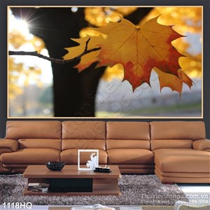 Tranh hoa mùa thu đẹp treo tường