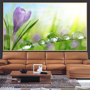 Tranh hoa lá trang trí  độc đáo