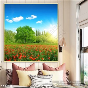 Tranh hoa tulip trang trí đẹp