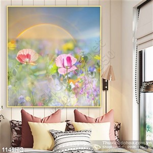 Tranh hoa lá trang trí đẹp