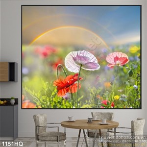 Tranh hoa lá trang trí đẹp