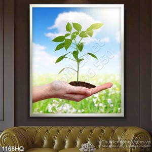 Tranh hoa lá nghê thuật treo tường