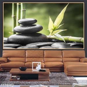 Tranh hoa lá Spa trang trí đẹp