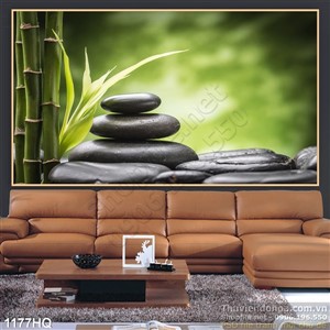 Tranh hoa lá spa nghệ thuật