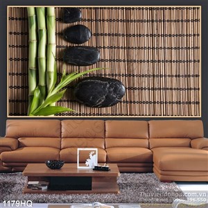 Tranh hoa lá trang trí Spa