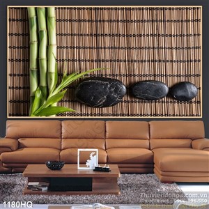 Tranh hoa lá Spa treo tường