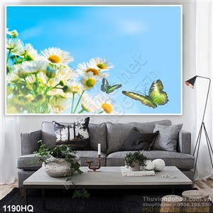Tranh hoa lá trang trí phòng đẹp