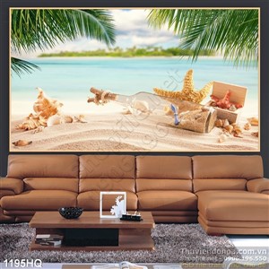 Tranh hoa lá trang trí phòng khách đẹp