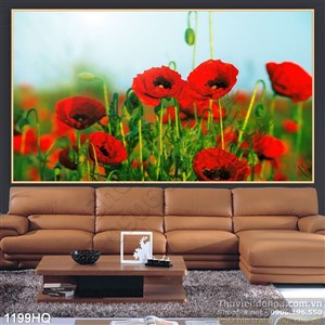 Tranh hoa lá Colico treo tường