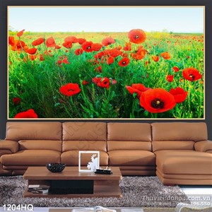 Tranh hoa lá trang trí đẹp