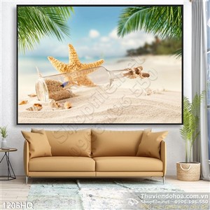 Tranh hoa lá trang  trí đẹp