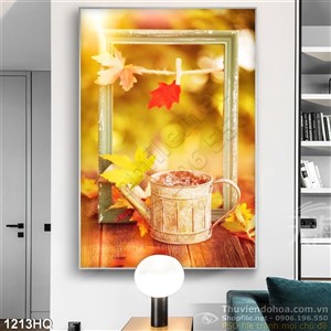 Tranh hoa lá nghệ thuật đẹp