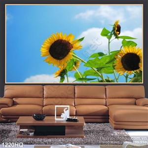 Tranh hoa hướng dương đẹp