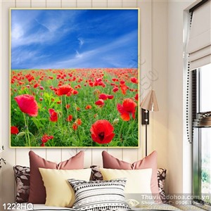 Tranh hoa lá trang trí