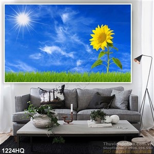 Tranh hoa hướng dương đẹp