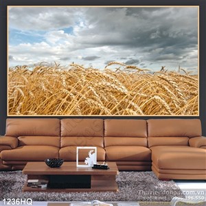 Tranh hoa lá trang trí phòng ngủ