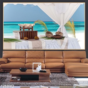 Tranh hoa treo tường phòng ngủ