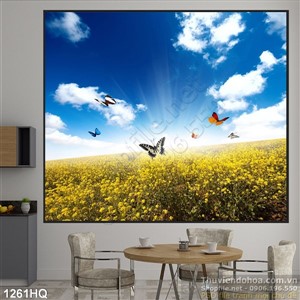 Tranh hoa lá trang trí đẹp