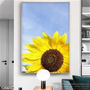 Tranh hoa hướng dương treo tường đẹp