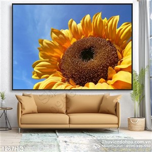 Tranh hoa lá trang trí phòng ngủ