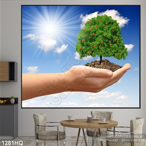 Tranh hoa lá treo tường độc đáo