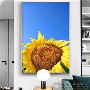 Tranh hoa hướng dương treo tường đẹp