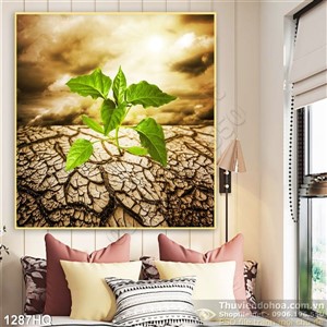 Tranh hoa lá trang trí tường đẹp