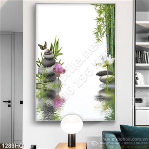 Tranh hoa lá spa đẹp