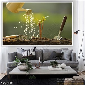 Tranh hoa lá nghệ thuật đẹp