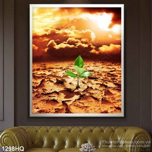 Tranh hoa lá trang trí đẹp