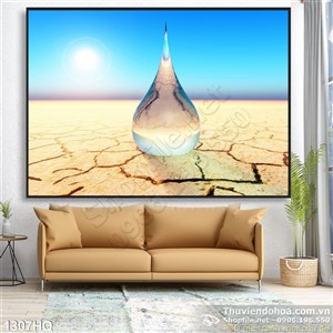 Tranh hoa lá trang trí phòng ngủ