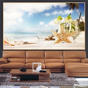 Tranh hoa lá nghệ thuật đẹp