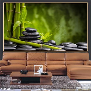 Tranh hoa lá trang trí Spa đẹp