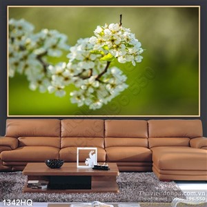 Tranh hoa đào trang trí treo tường