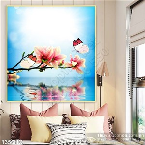 Tranh hoa trang trí treo tường đẹp