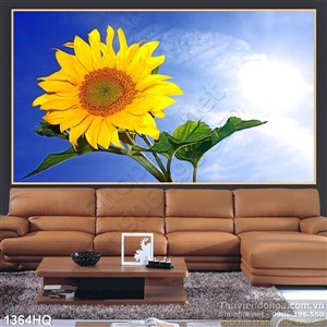 Tranh hoa hướng dương trang trí treo tường