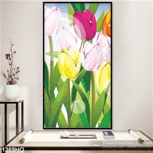 Tranh hoa tulip đẹp độc đáo