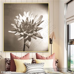 Tranh hoa lá treo tường phòng khách