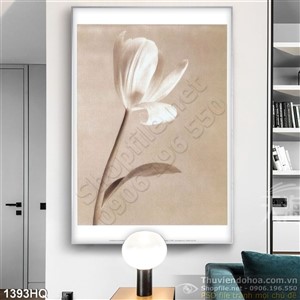 Tranh hoa lá tulip trang trí đẹp