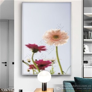 Tranh hoa lá nghệ thuật đẹp