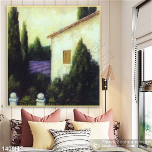 Tranh hoa oải hương treo tường đẹp