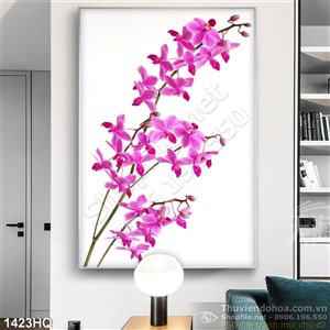 Tranh hoa lan treo tường đẹp