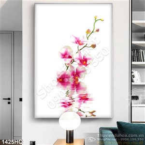 Tranh hoa lan trang trí treo tường đẹp