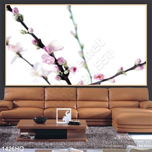Tranh hoa đào trang trí treo tường đẹp