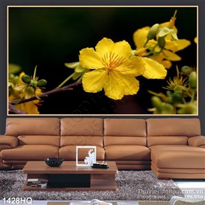 Tranh hoa mai đẹp độc đáo