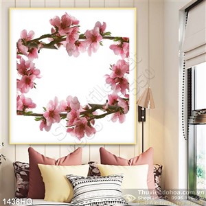 Tranh hoa lá nghệ thuật đẹp