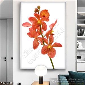 Tranh hoa lan trang trí treo tường đẹp