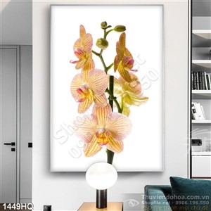 Tranh hoa lan đẹp độc đáo